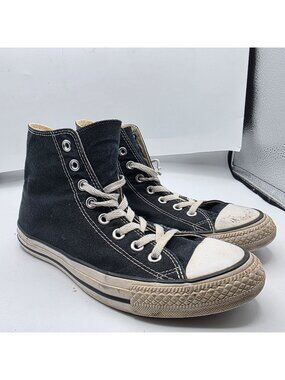 Converse Chuck Taylor All Star Mens Size 8 Black High Top Sneaker Shoes Casual